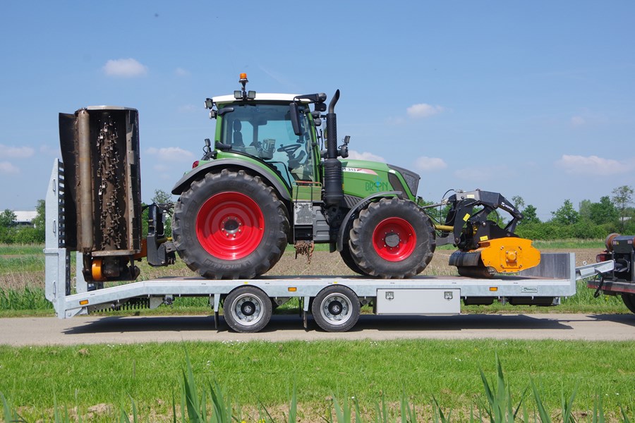 Zware tandem semi-dieplader van Veldhuizen